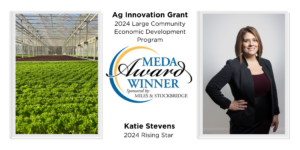 Lettuce, MEDA logo, Katie Stevens