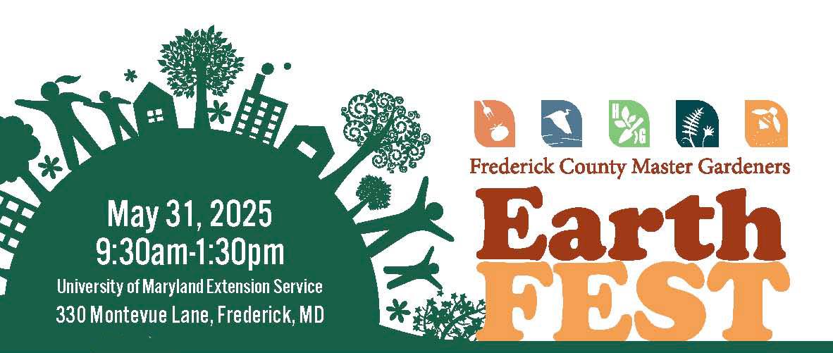 Earth Fest Flyer with green icon trees and people