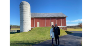 Couple with barn and silo