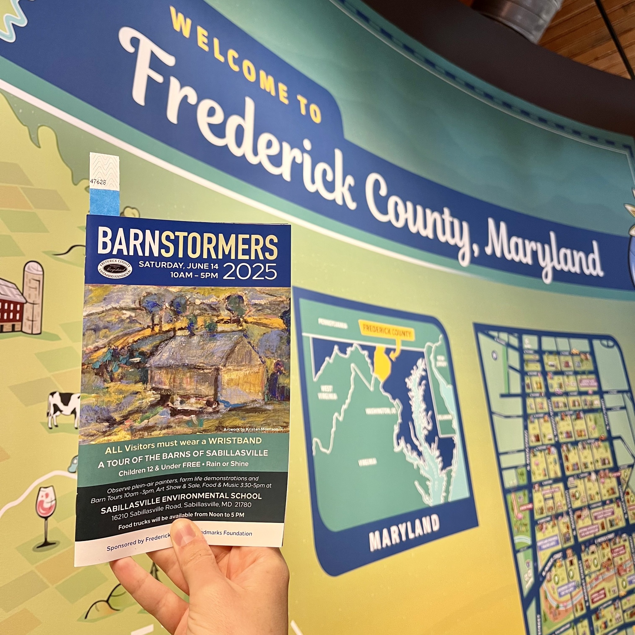 Green and blue Barnstormers flier