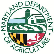 Maryland Dept. of Ag Seal Logo with green farm scene and Maryland flag
