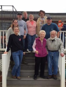 Couple with their 7 children
