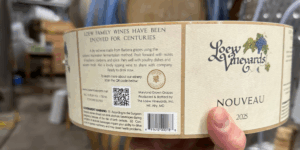 Loew vineyards wine label